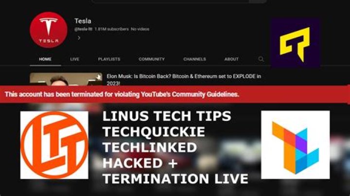 
Linus Tech Tips, TechQuickie, TechLinked hacked: Hackers change YouTube channels’ names to Tesla as a Bitcoin scam 