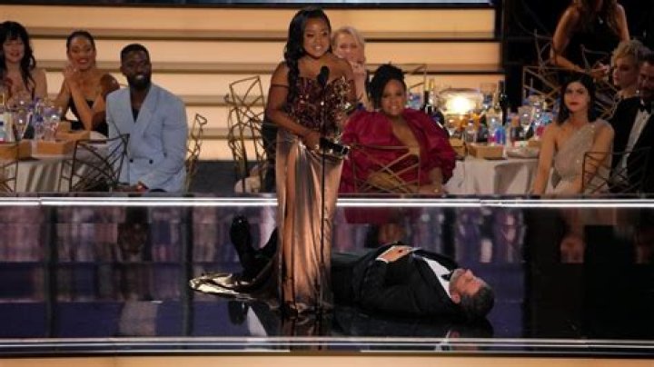 
Quinta Brunson Reacts To Backlash Over Jimmy Kimmel Laying Down During Her Emmy Speech 