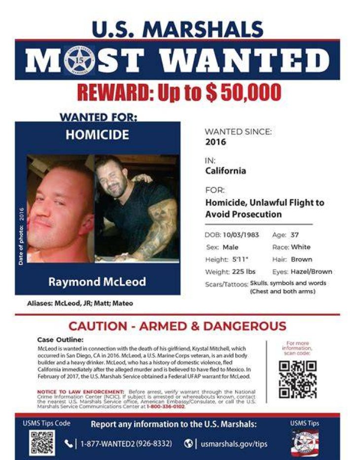 
RJ McLeod A Former Marine Sergeant Was Arrested After Six Years Of Searching 