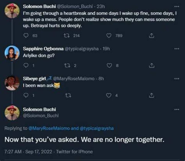 
Solomon Buchi Reportedly Calls Off Engagement With Fiancée After He Went Viral For Saying She’s Not The Most Beautiful Nor Intelligent 
